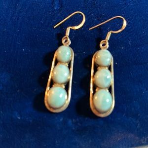 Larimar sterling silver earrings - A17
